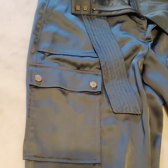 White House Black Market Satin Sage Trousers - Picture 3 of 4